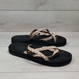 Teva Women Comfort Thong Sandals Flats shoes sz 9